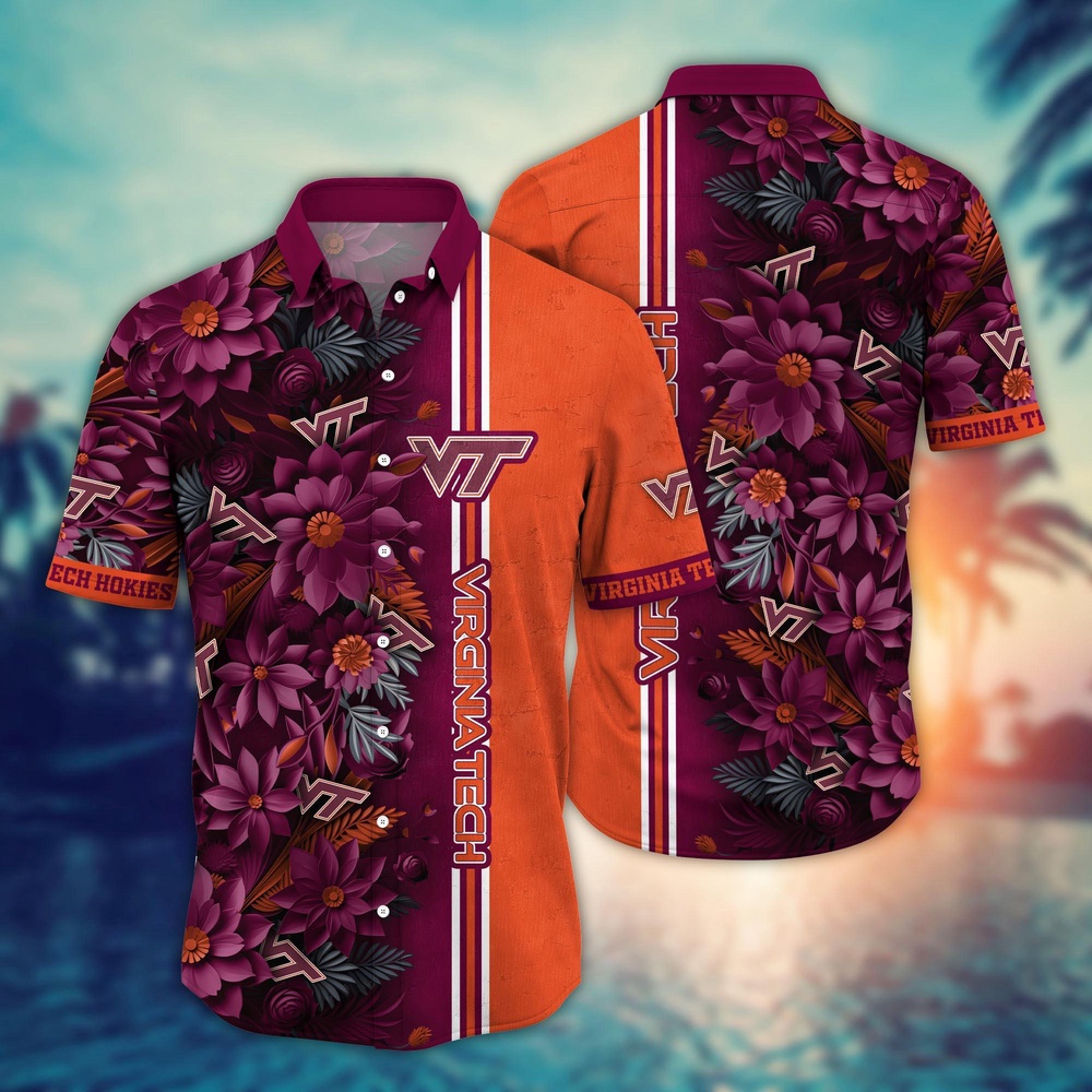 NCAA Virginia Tech Hokies Hawaiian Shirt Fan Frenzy Aloha Fiesta For Fans NCAA Virginia Tech Hokies Hawaiian Shirt Fan Frenzy Aloha Fiesta For Fans