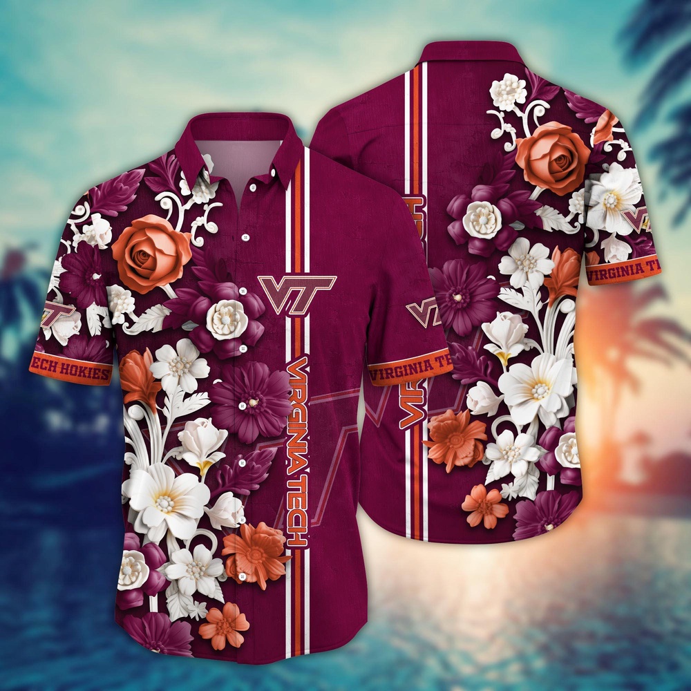 NCAA Virginia Tech Hokies Hawaiian Shirt Fusion Delight For Sports Fans NCAA Virginia Tech Hokies Hawaiian Shirt Fusion Delight For Sports Fans
