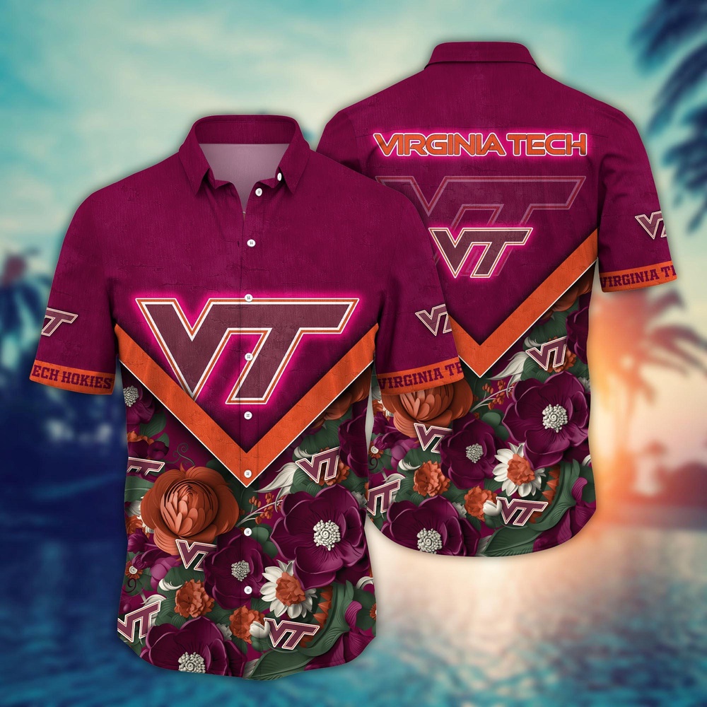 NCAA Virginia Tech Hokies Hawaiian Shirt Tropic Twist For Fans
