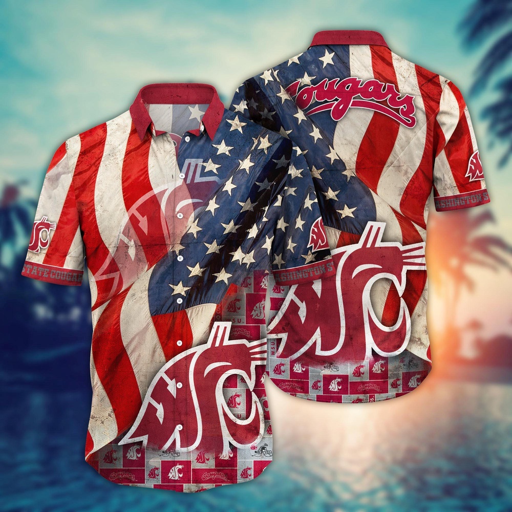 NCAA Washington State Cougars Hawaiian Shirt Chic Blossom Waltz For Sports Fans NCAA Washington State Cougars Hawaiian Shirt Chic Blossom Waltz For Sports Fans