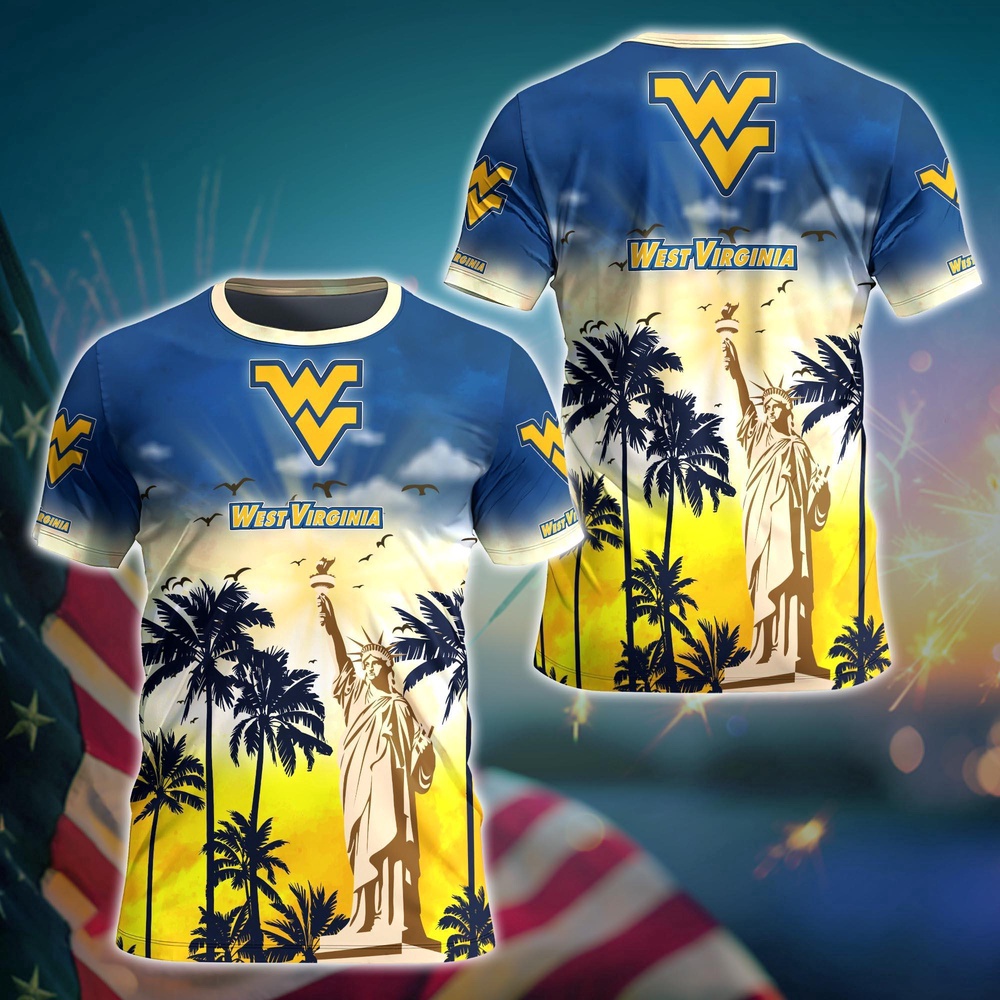 NCAA West Virginia Mountaineers 3D T-Shirt Chic Campus Vibes Magic For Fans NCAA West Virginia Mountaineers 3D T-Shirt Chic Campus Vibes Magic For Fans