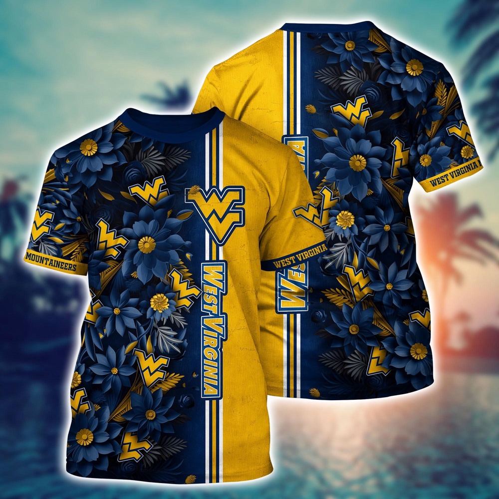 NCAA West Virginia Mountaineers 3D T-Shirt Fashion Fusion Bliss For Sports Fans NCAA West Virginia Mountaineers 3D T-Shirt Fashion Fusion Bliss For Sports Fans