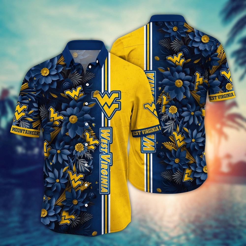 NCAA West Virginia Mountaineers Hawaiian Shirt Paradise Found For Fans NCAA West Virginia Mountaineers Hawaiian Shirt Paradise Found For Fans