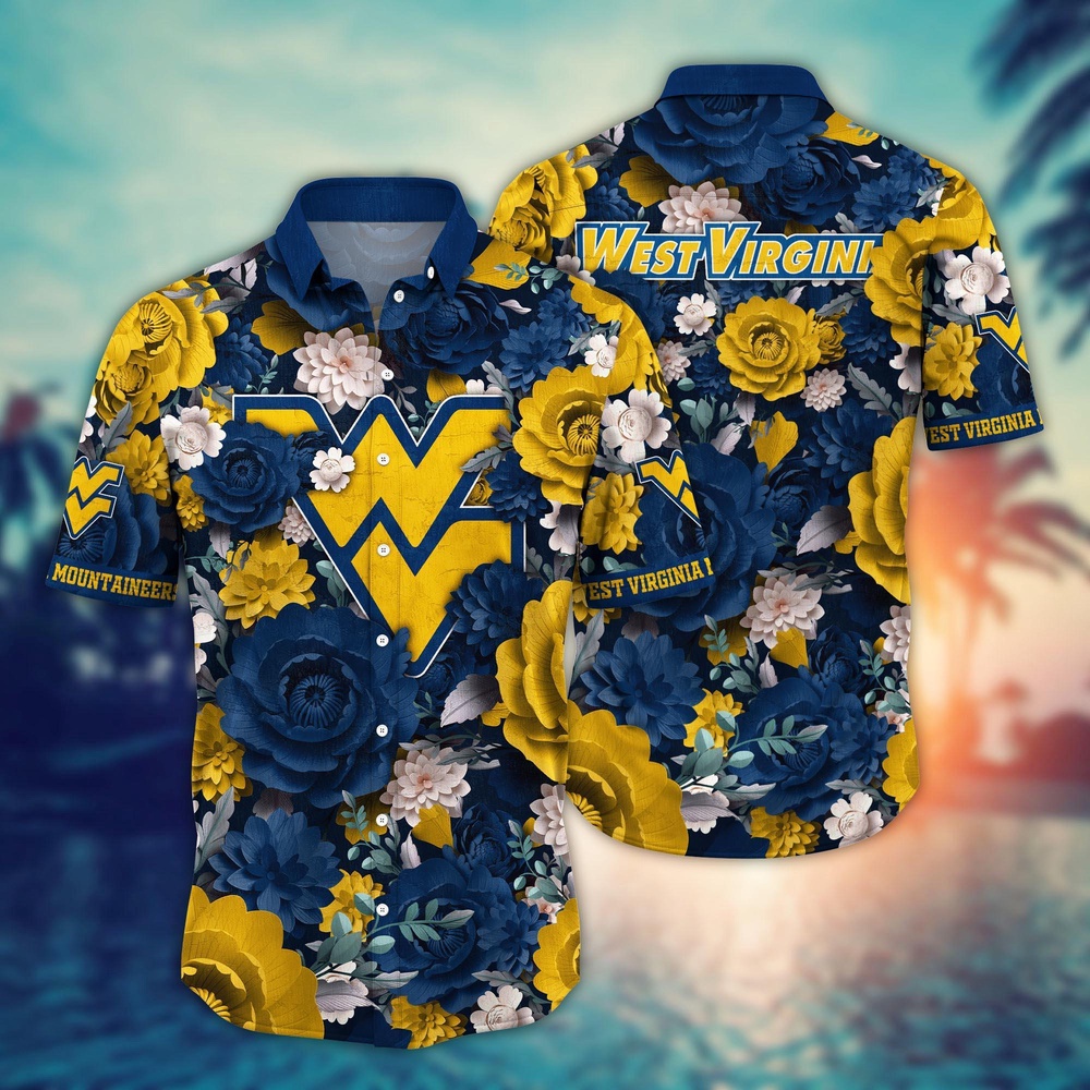 NCAA West Virginia Mountaineers Hawaiian Shirt Sway in Style For Fans NCAA West Virginia Mountaineers Hawaiian Shirt Sway in Style For Fans