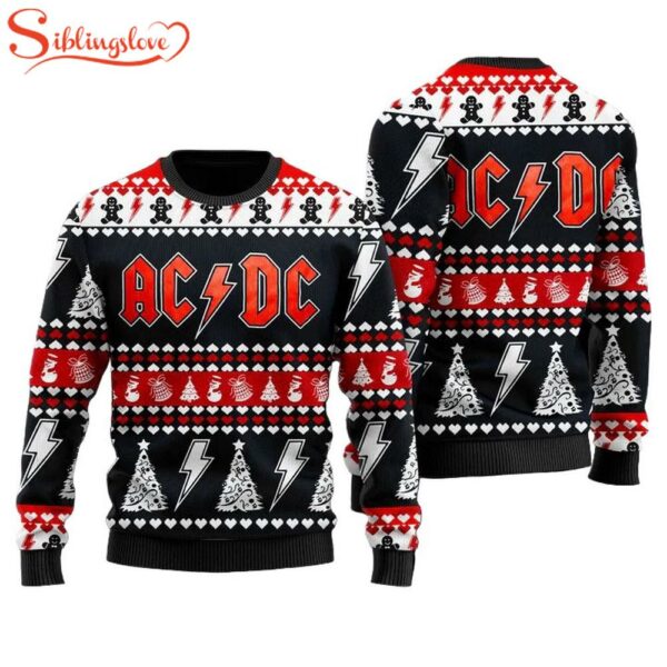 ACDC Band Music Ugly Christmas Sweater