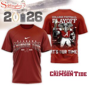 Alabama Crimson Tide NCAA 2026 College Football Playoff Championship 3D Shirt