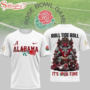 Alabama Crimson Tide NCAA Rose Bowl 2026 3D Shirt