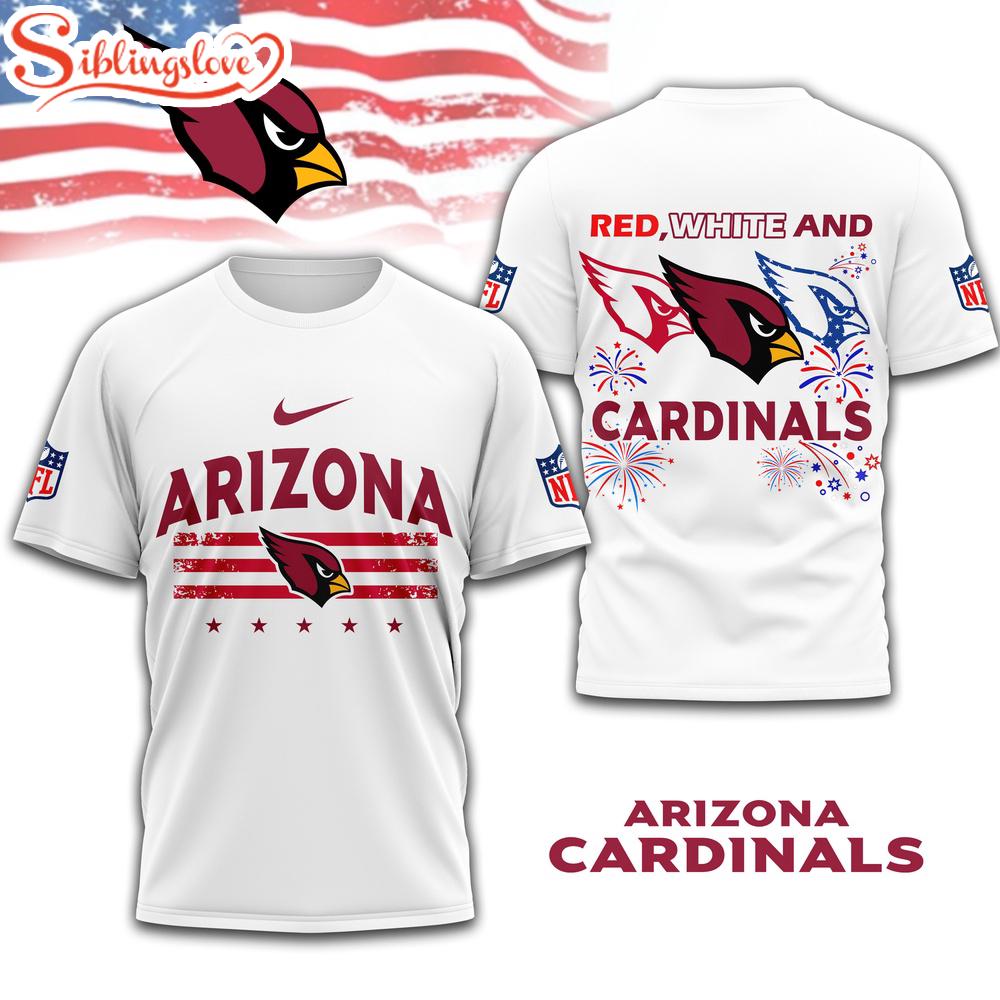 Arizona Cardinals 4th Of July 3D T-Shirt For Fans 1 Arizona Cardinals 4th Of July 3D T-Shirt For Fans