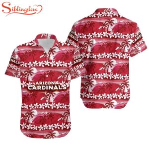 Arizona Cardinals Coconut Trees Pattern Hawaiian Shirt For Fans