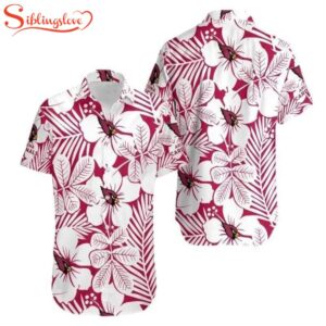 Arizona Cardinals Flower Pattern Hawaiian Shirt For Fans