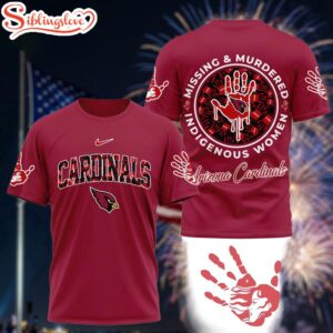 Arizona Cardinals Missing & Murdered Indigenous Women Awareness 3D T-Shirt