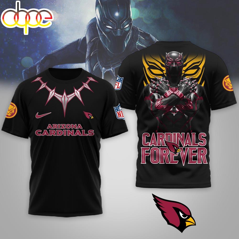 Arizona Cardinals NFL Black Panther 3D Shirt For Fans Arizona Cardinals NFL Black Panther 3D Shirt For Fans