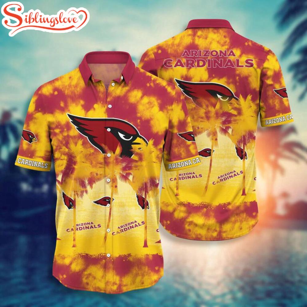 Arizona Cardinals NFL Fire Pattern Hawaiian Shirt For Fans 1 Arizona Cardinals NFL Fire Pattern Hawaiian Shirt For Fans