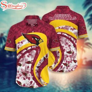 Arizona Cardinals NFL Line Waves Pattern Hawaiian Shirt For Fans