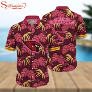Arizona Cardinals NFL Palm Leaves Pattern Hawaiian Shirt For Fans