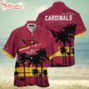 Arizona Cardinals NFL Palm Leaves Pattern Summer Hawaiian Shirt For Fans