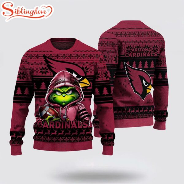 Arizona Cardinals The Grinch Ugly Christmas Sweater