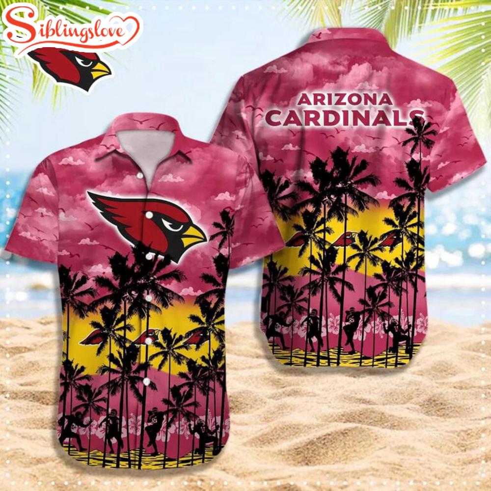 Arizona Cardinals Tree Hawaiian Shirt For Fans 1 Arizona Cardinals Tree Hawaiian Shirt For Fans