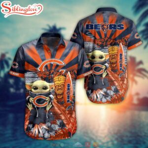 Baby Yoda Chicago Bears NFL Hawaiian Shirt