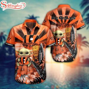 Baby Yoda Cincinnati Bengals NFL Hawaiian Shirt