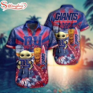 Baby Yoda New York Giants NFL Hawaiian Shirt
