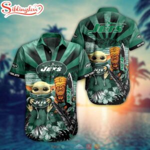 Baby Yoda New York Jets NFL Hawaiian Shirt