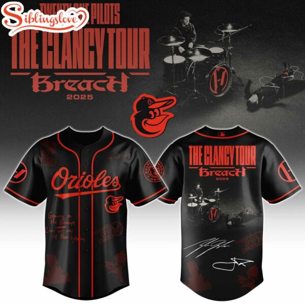 Baltimore Orioles MLB x Twenty One Pilots The Clancy World Tour Baseball Jersey Shirt