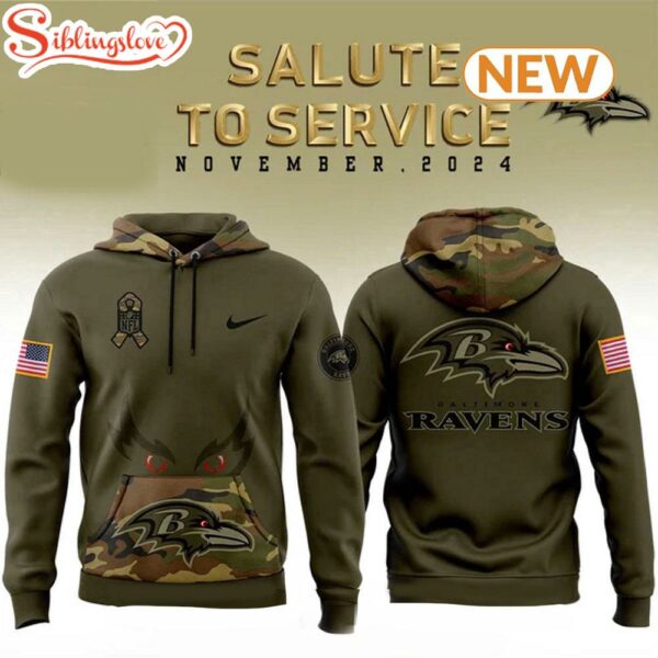 Baltimore Ravens Camo Military Hoodie Shirt 3D Print