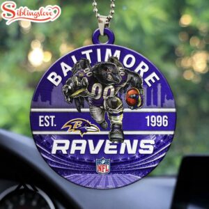 Baltimore Ravens Christmas Ornament Gift For Fans