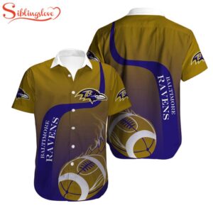 BALTIMORE RAVENS COOL HAWAIIAN SHIRT FOR FANS