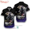 Baltimore Ravens Halloween Grim Reaper Tropical Hawaiian Shirt