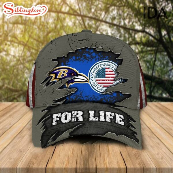 Baltimore Ravens Independence Day For Life  Baseball Cap