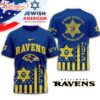 Baltimore Ravens Jewish Heritage 3D T-Shirt For Fans