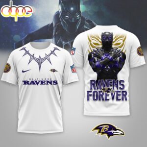 Baltimore Ravens NFL Black Panther 3D Shirt For Fans
