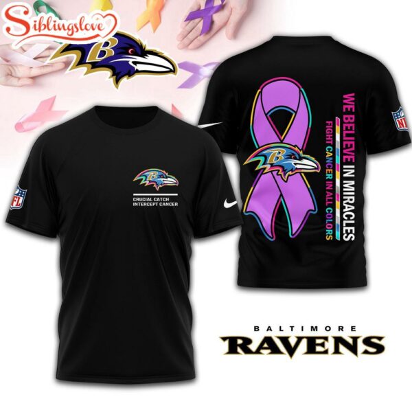 Baltimore Ravens NFL Crucial Catch 3D Shirt