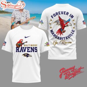 Baltimore Ravens NFL Forever in Margaritaville 3D T-Shirt