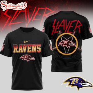 Baltimore Ravens NFL Slayer 3D Shirt For Fans 190126
