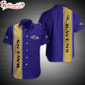 BALTIMORE RAVENS NFL SUMMER HAWAIIAN SHIRT FOR FANS