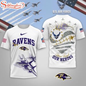 Baltimore Ravens NFL US Air Force 3D Shirt For Fans