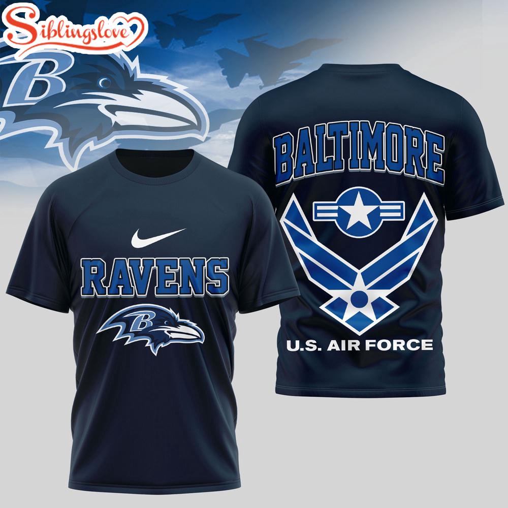 Baltimore Ravens U.S.Air Force 3D T-Shirt 1 Baltimore Ravens U.S.Air Force 3D T-Shirt