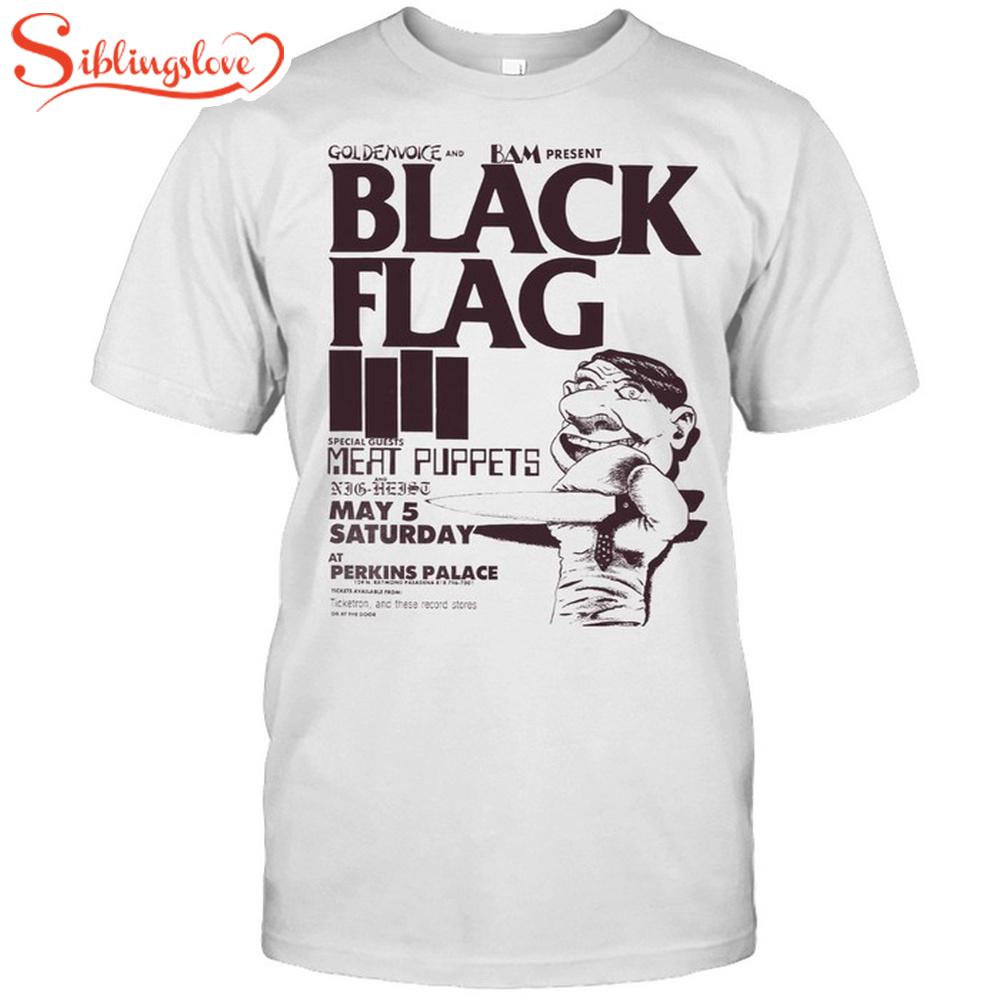Black Flag Tour Music Unisex T-Shirt 1 Black Flag Tour Music Unisex T-Shirt