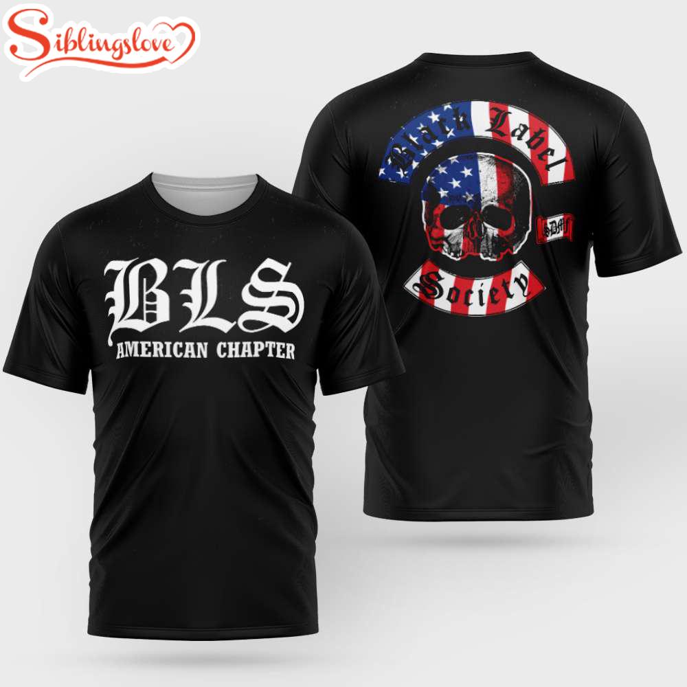 Black Label Society American Chapter 3D T-Shirt 1 Black Label Society American Chapter 3D T-Shirt