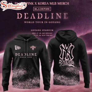 Blackpink Deadline World Tour x MLB Merch Yankees All Over Print Hoodie Shirt