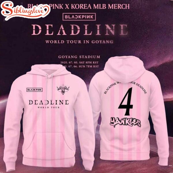 Blackpink Mix New York Yankees Deadline World Tour All Over Print Hoodie Shirt