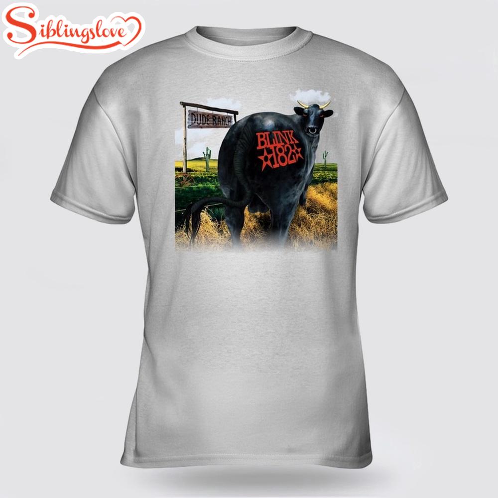 Blink-182 Cow Unisex T-Shirt For Fans 1 Blink-182 Cow Unisex T-Shirt For Fans