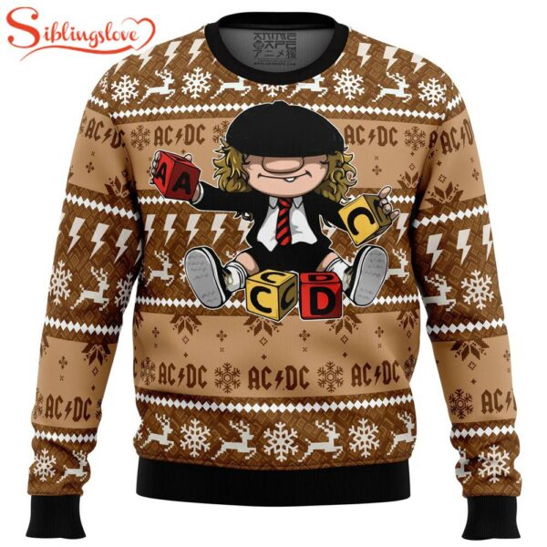 Brian Johnson ACDC Music Ugly Christmas Sweater