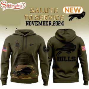 Buffalo Bills Camo Military Hoodie…