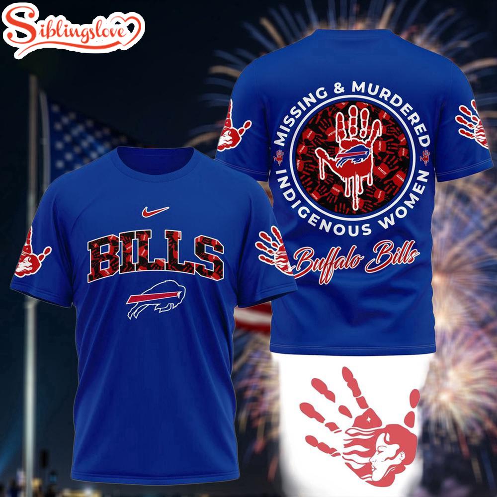 Buffalo Bills Missing & Murdered Indigenous Women Awareness 3D T-Shirt 1 Buffalo Bills Missing & Murdered Indigenous Women Awareness 3D T-Shirt