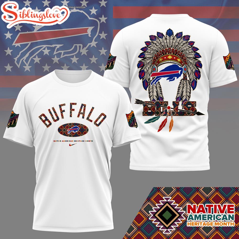 Buffalo Bills Native American Heritage Month 3D T-Shirt 1 Buffalo Bills Native American Heritage Month 3D T-Shirt