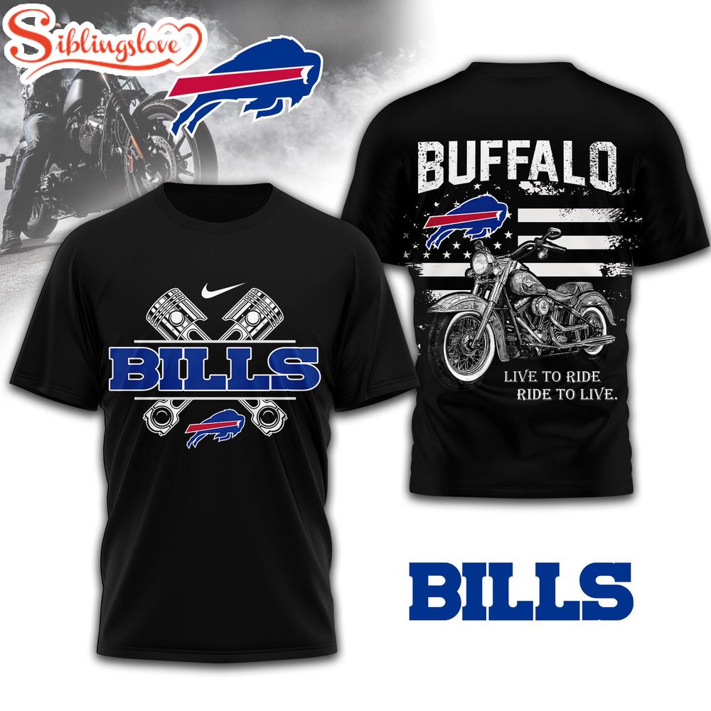 Buffalo Bills NFL Biker 3D T-Shirt 1 Buffalo Bills NFL Biker 3D T-Shirt